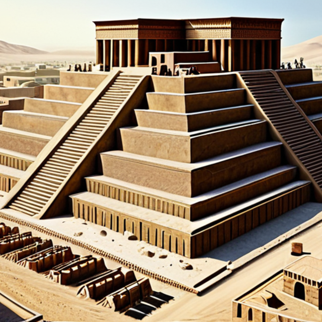**Prompt:** "A bustling construction site in ancient Mesopotamia, depicting the Tower of Babel partially completed. Workers are shown collaborating, but with subtle signs of communication breakdown, leading to disorganization. Ziggurat-inspired architecture, dusty environment, realistic rendering, safe for work, appropriate content, fully clothed, professional, perfect anatomy, correct proportions, natural pose."